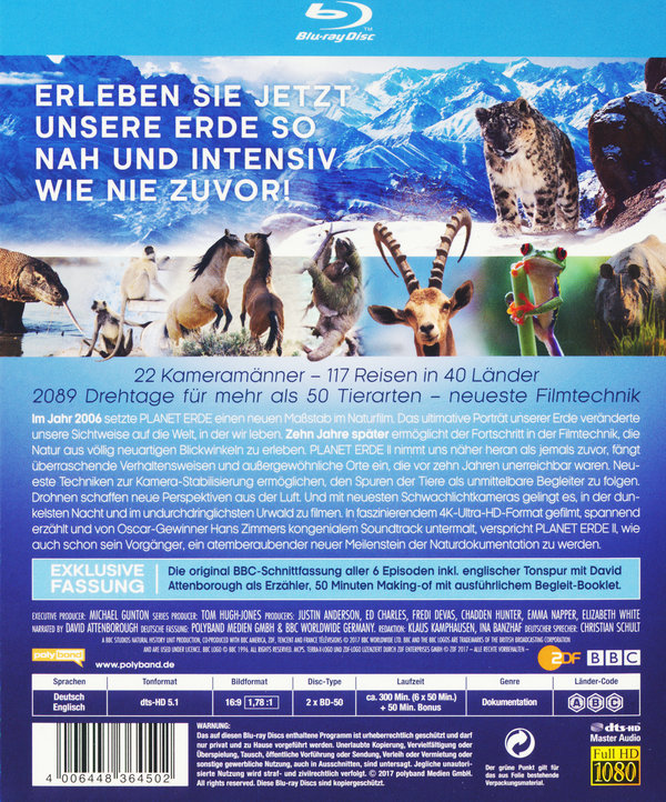 Planet Erde II: Eine Erde - viele Welten  [2 BRs]  (Blu-ray Disc)