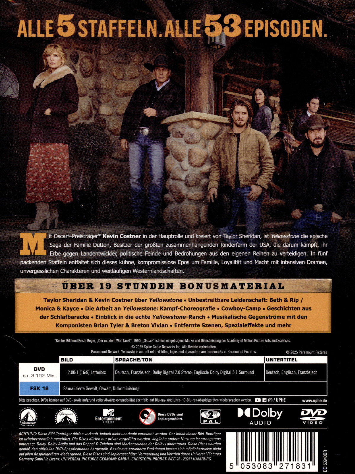 Yellowstone - Die komplette Serie  [24 DVDs]  (DVD)