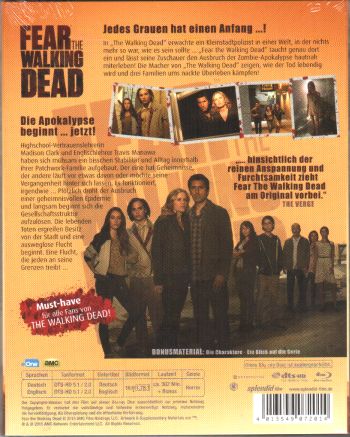 Fear the Walking Dead - Die komplette erste Staffel - Uncut Steelbook (blu-ray)