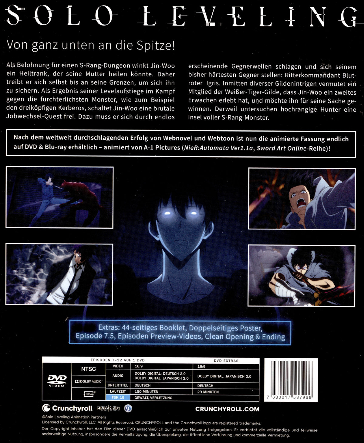 Solo Leveling - Staffel 1 - Vol. 2  (DVD) Solo Leveling - Staffel 1 - Vol. 2  (DVD)