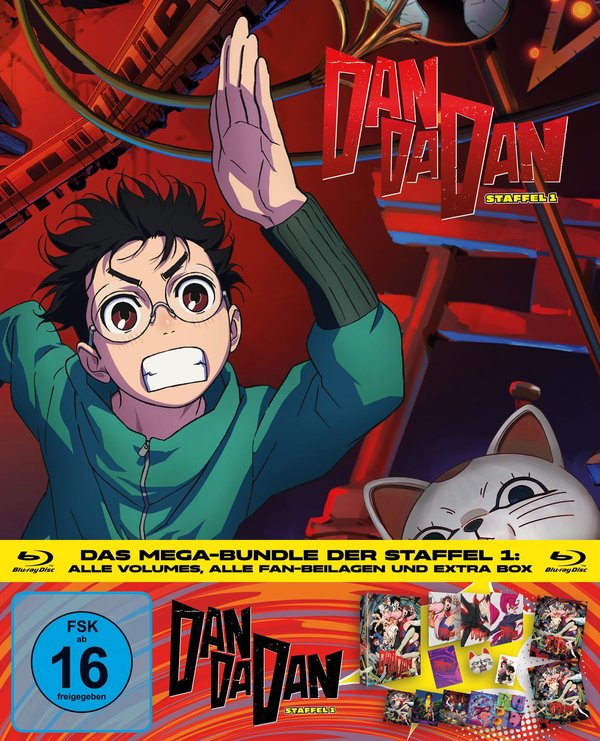DAN DA DAN - Das Mega-Bundle der Staffel 1 LTD. - Alle Volumes, alle Fan-Beilagen und extra Box  [4 BRs]  (Blu-ray Disc)