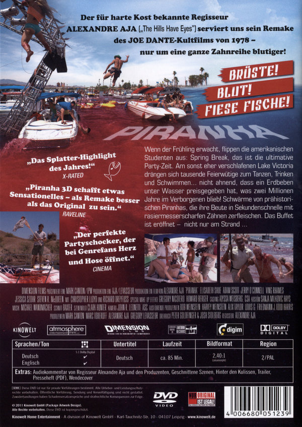 Piranha - Es gibt Fisch, Baby!  (DVD)