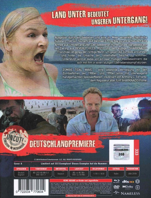 Zombie Tidal Wave - Uncut Mediabook Edition  (DVD+blu-ray) (A)