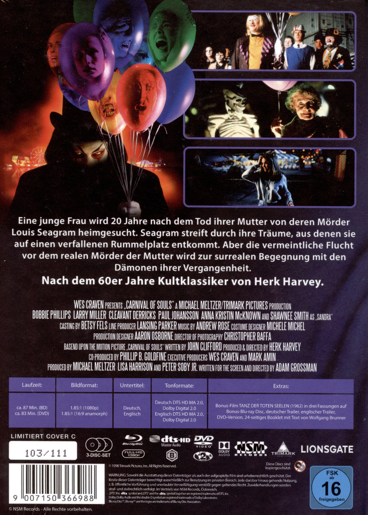 Carnival of Souls - Uncut Mediabook Edition (DVD+blu-ray) (C)