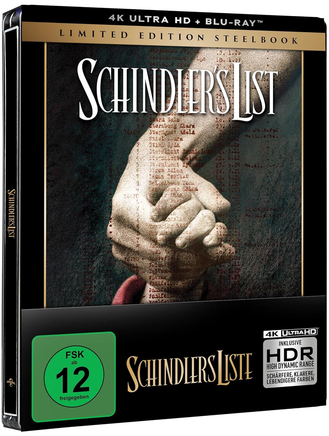 Schindlers Liste - Limited Steelbook Edition  (4K-Ultra HD+2 Blu-rays)