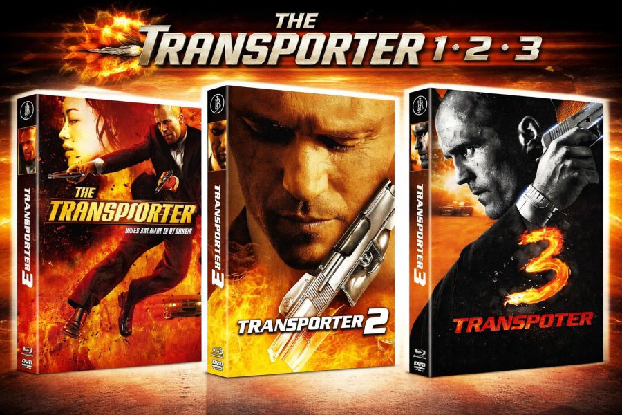 Transporter 1-3 - Uncut Mediabook Edition Bundle  (DVD+blu-ray) (B)