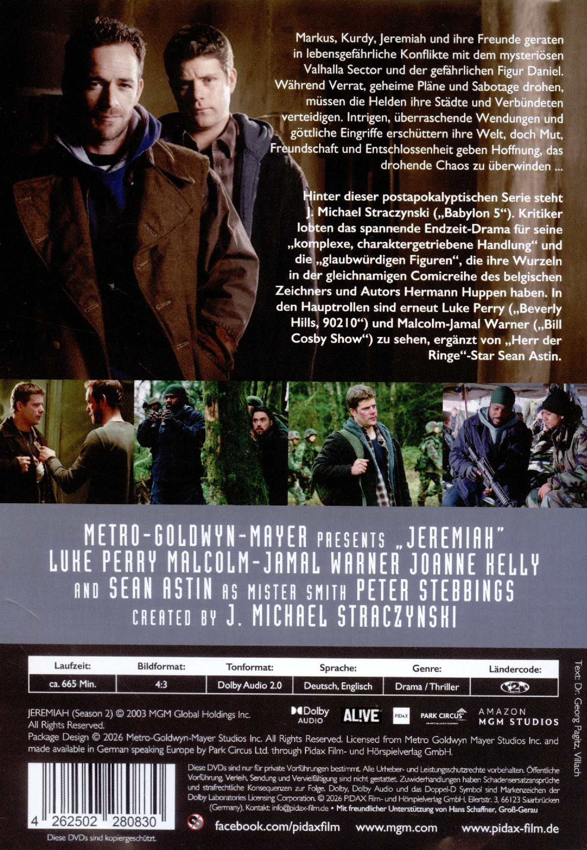 Jeremiah - Krieger des Donners, Staffel 2 / Weitere 15 Folgen der postapokalyptischen Serie mit Luke Perry („Beverly Hills, 90210“) (Pidax Serien-Klassiker)  [4 DVDs]  (DVD)