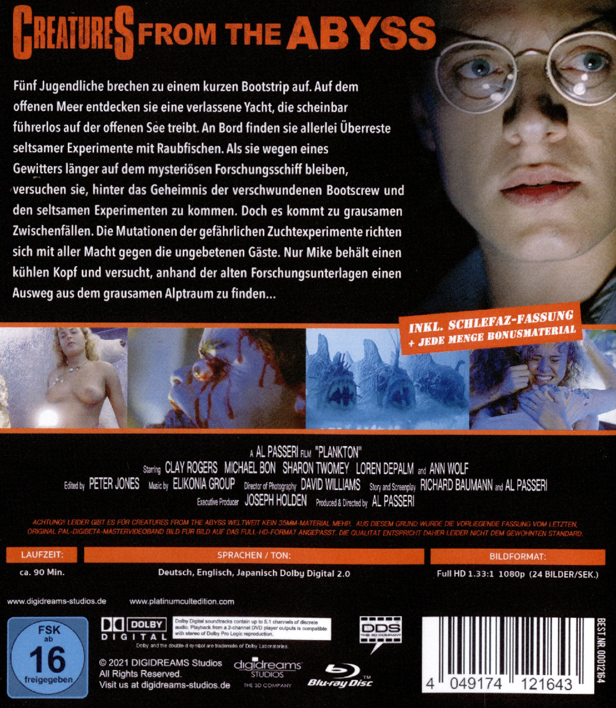 Creatures from the Abyss - 2 Disc-SchleFaZ-Edition mit Booklet - Limited Edtion auf 500 Stück  (Blu-ray Disc)