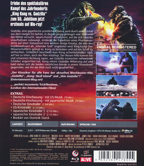 Godzilla - Die Rückkehr des King Kong (blu-ray)