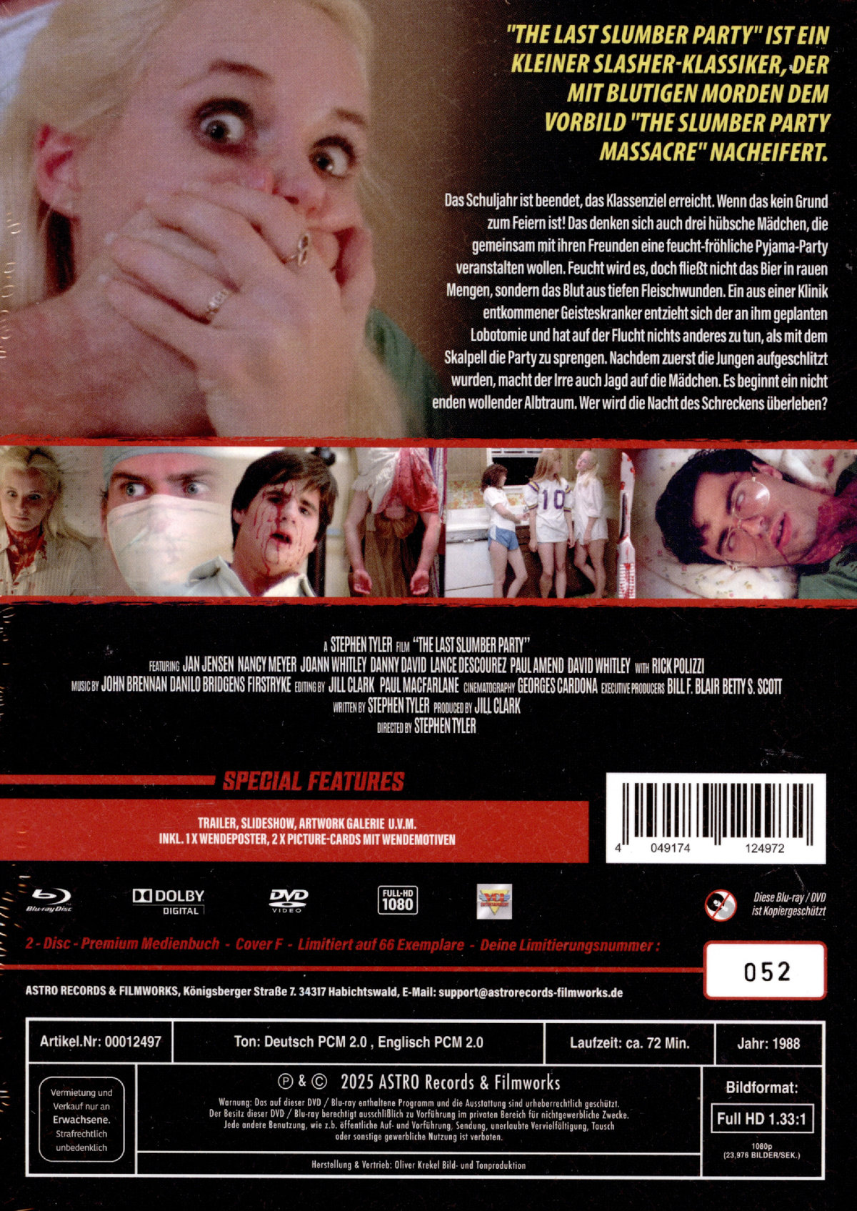 The Last Slumber Party - Uncut Mediabook Edition  (blu-ray) (F)