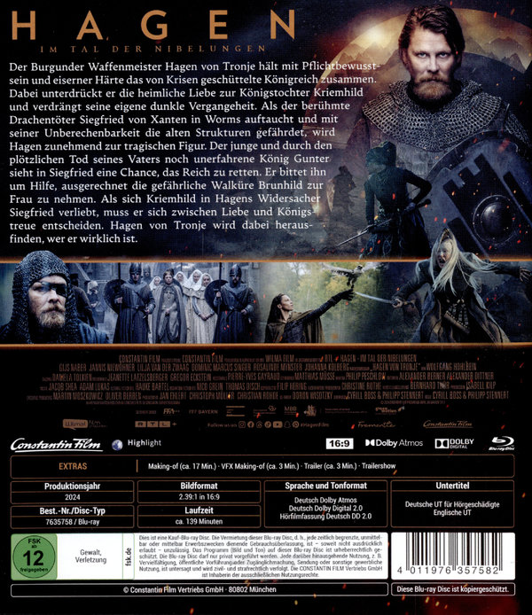 Hagen - Im Tal der Nibelungen  (Blu-ray Disc)