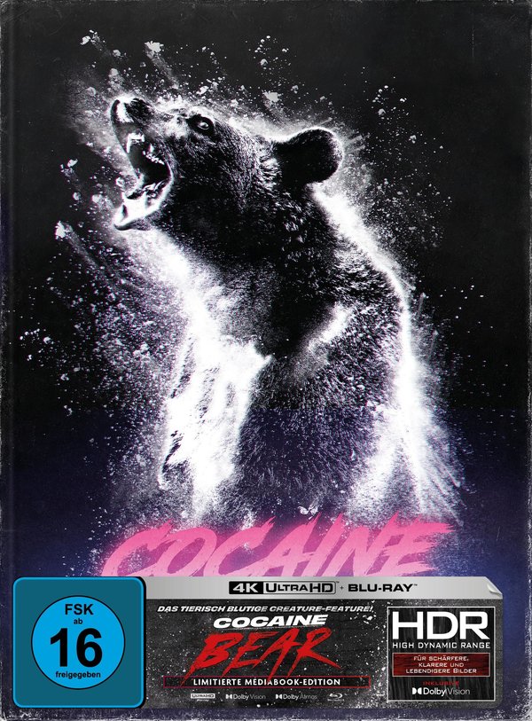 Cocaine Bear - Uncut Mediabook Edition  (4K Ultra HD+blu-ray) (B)