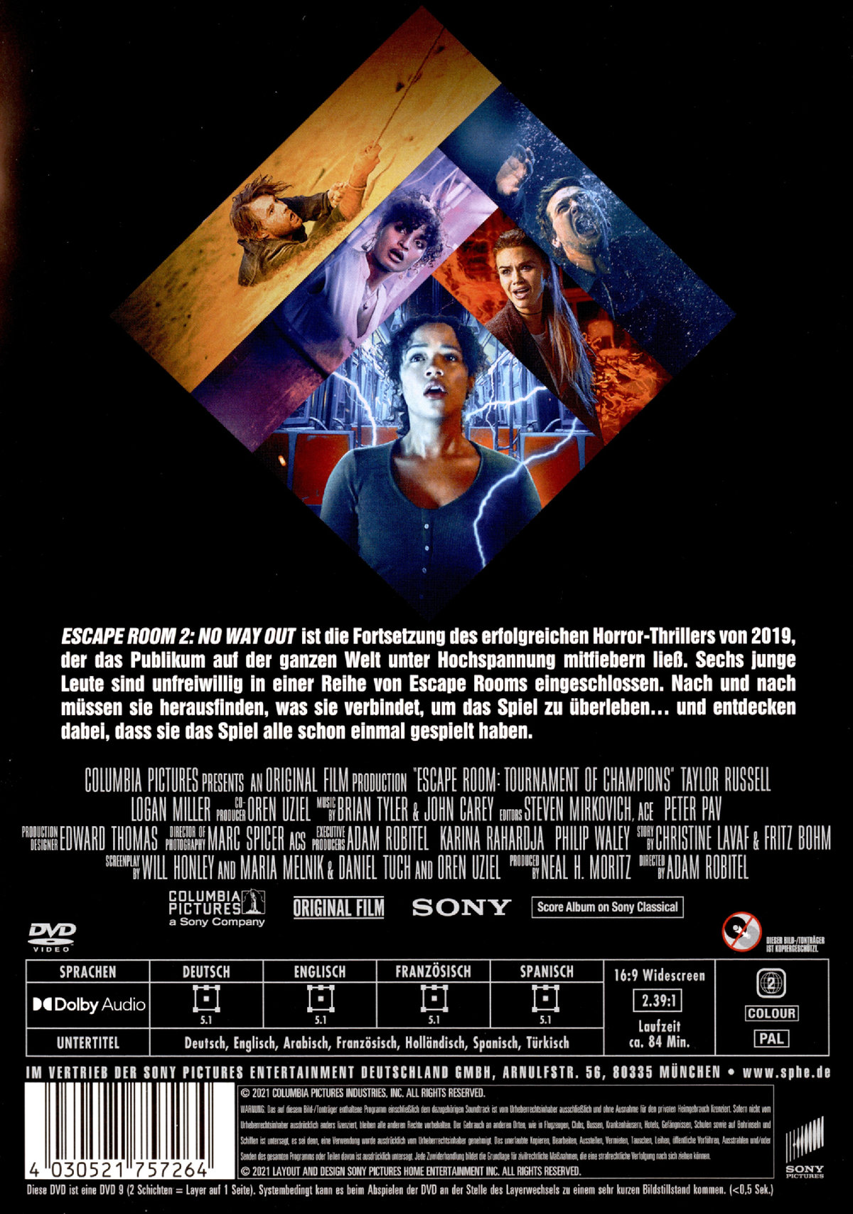 Escape Room 2: No Way Out  (DVD)