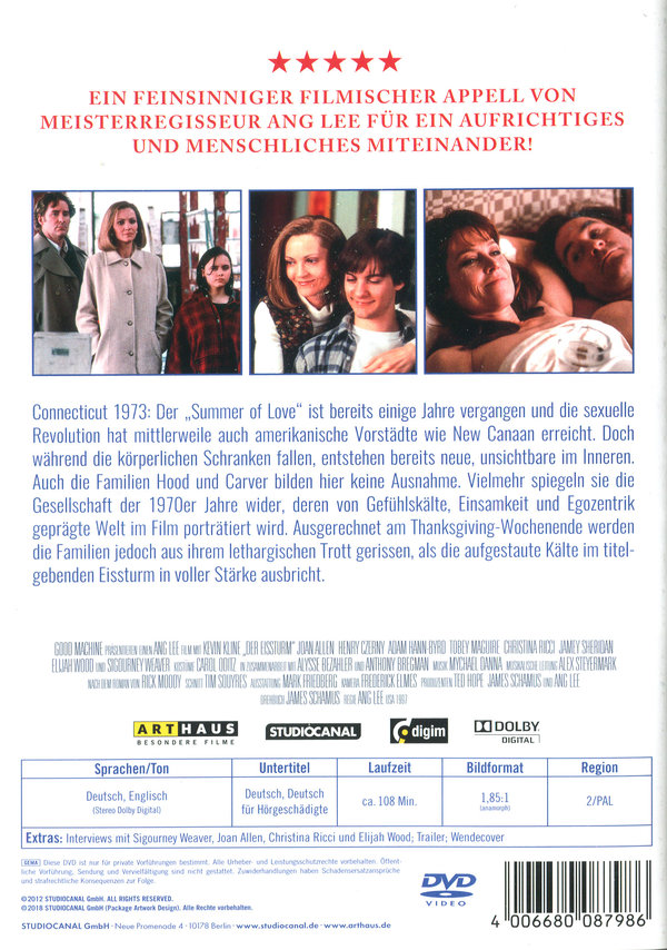 Der Eissturm  (Digital Remastered)  (DVD)