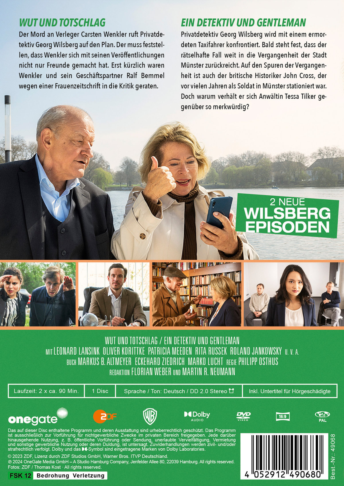 Wilsberg 39:  Wut und Totschlag / Ein Detektiv und Gentleman  (DVD)