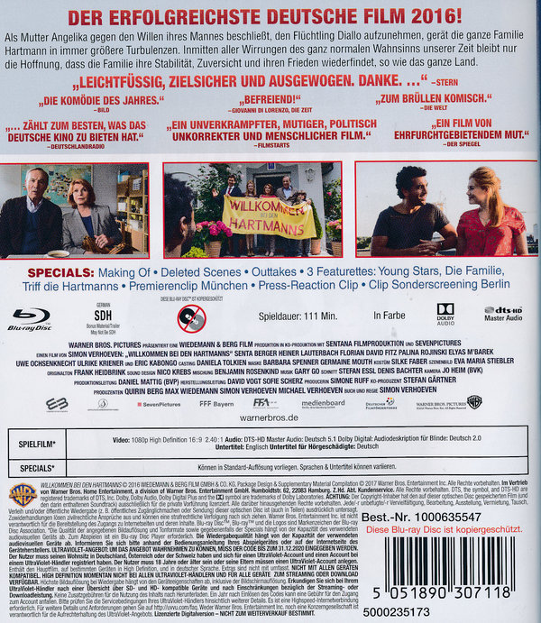 Willkommen bei den Hartmanns  (Blu-ray Disc)