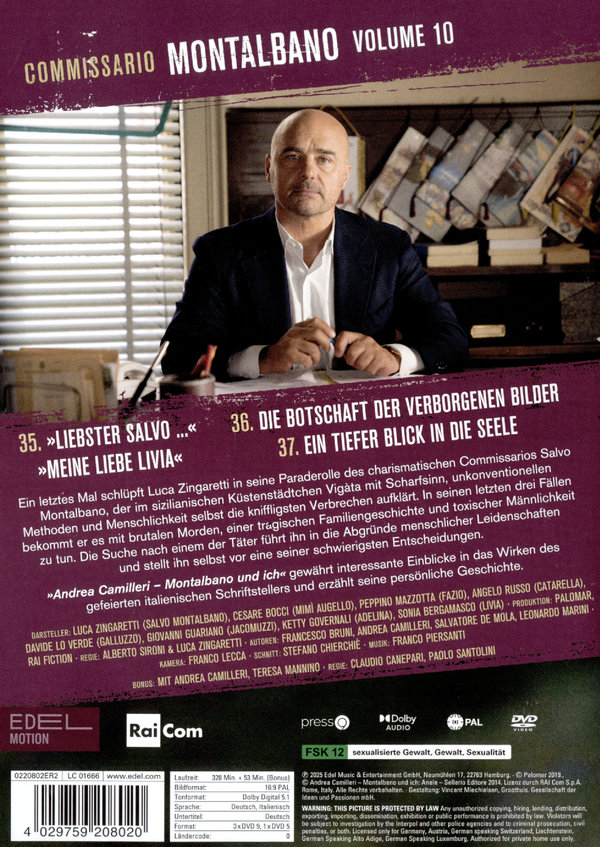 Commissario Montalbano Vol. 10  [4 DVDs]  (DVD)