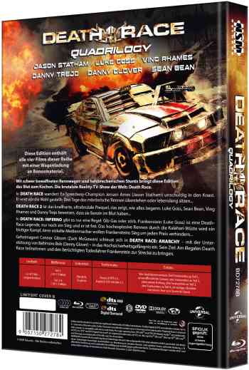 Death Race 1-4 - Uncut Mediabook Edition (blu-ray) (B)