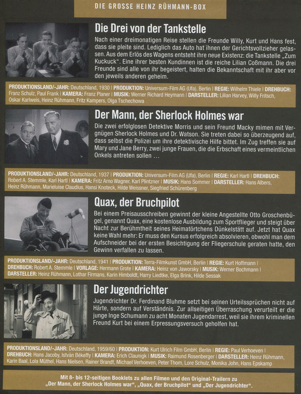 Die große Heinz Rühmann Box  [4 BRs]  (Blu-ray Disc)