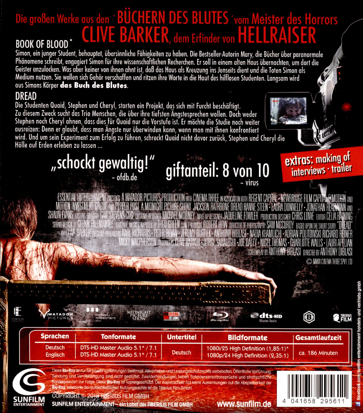 Clive Barker Box - Book of Blood/Dread (blu-ray)