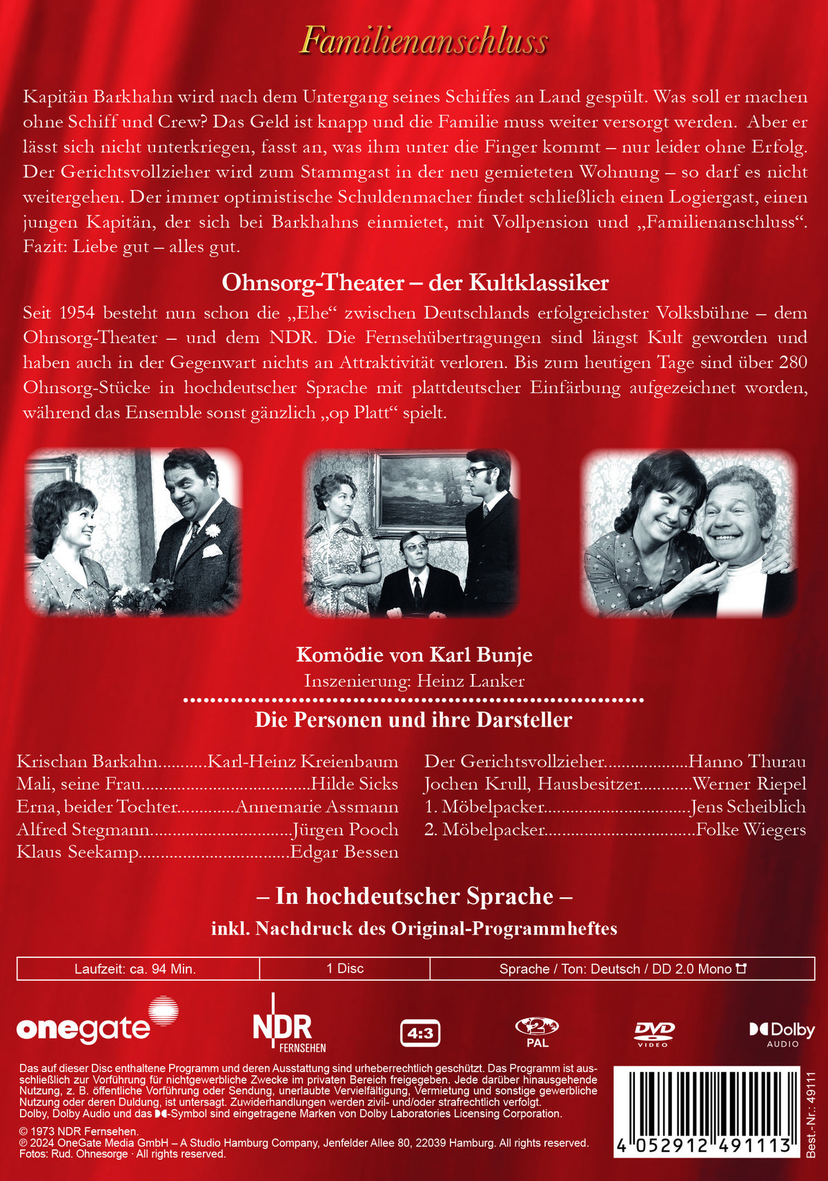 Ohnsorg-Theater Klassiker: Familienanschluss  (DVD)