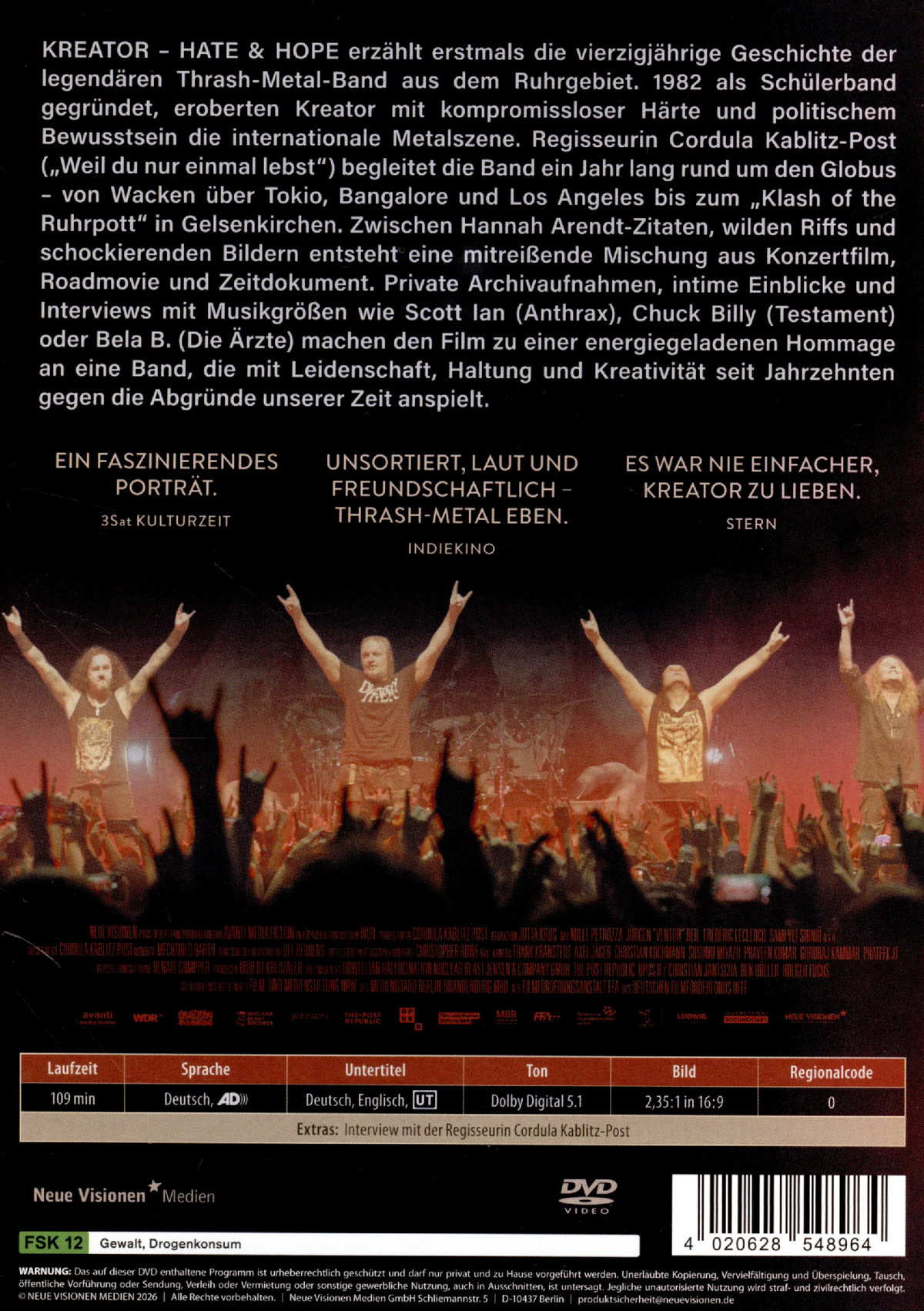 Kreator - Hate & Hope  (DVD)