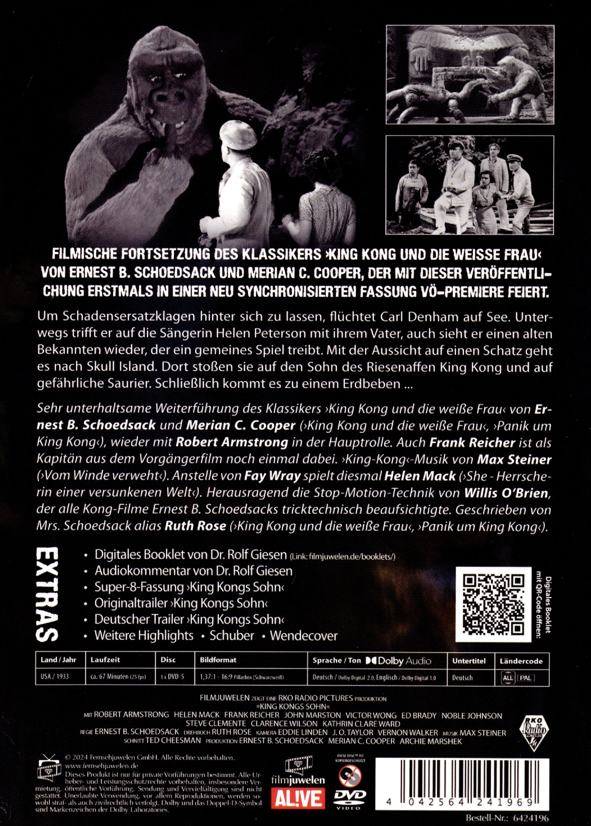 King Kongs Sohn (Son of Kong) - Erstmals mit deutscher Synchronfassung (Filmjuwelen)  (DVD)