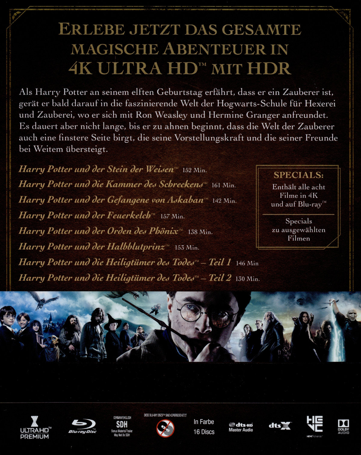 Harry Potter - The Complete Collection (4K Ultra HD)