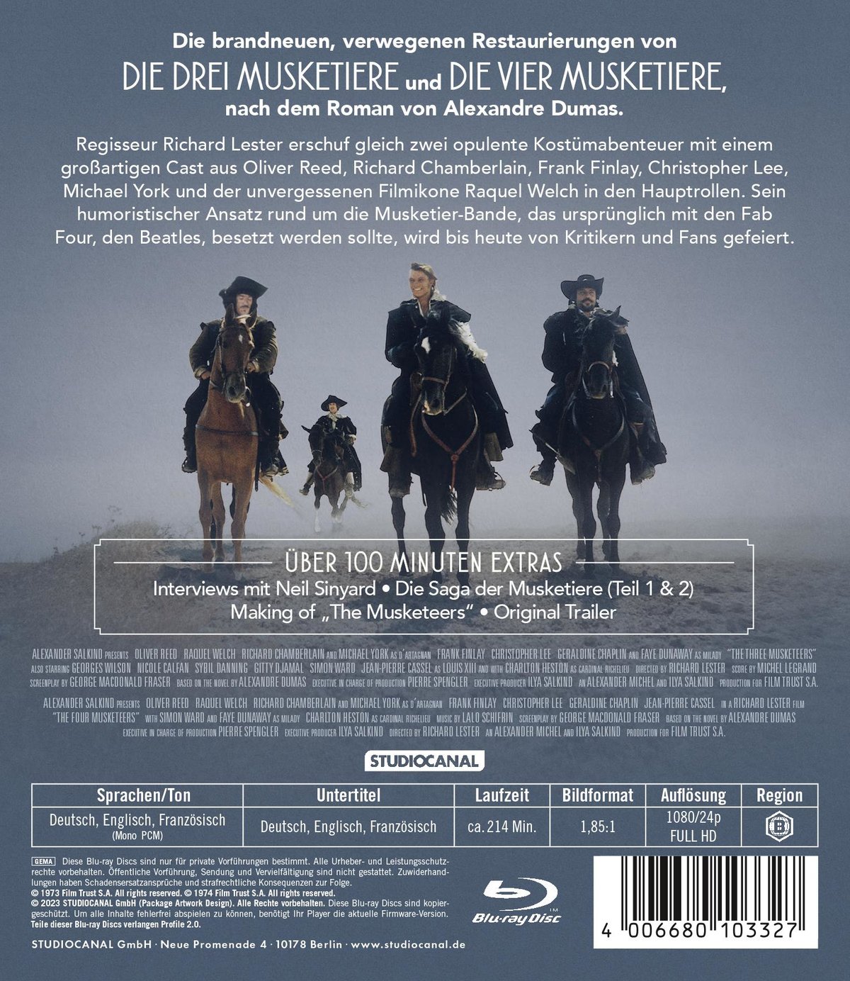 Die Musketiere - Einer für Alle - Alle für einen!  [2 BRs]  (Blu-ray Disc)