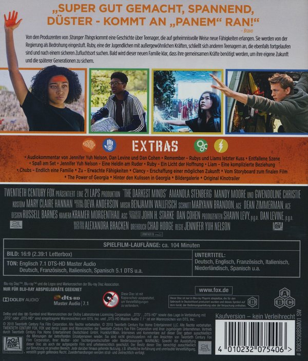 Darkest Minds, The - Die Überlebenden (blu-ray)