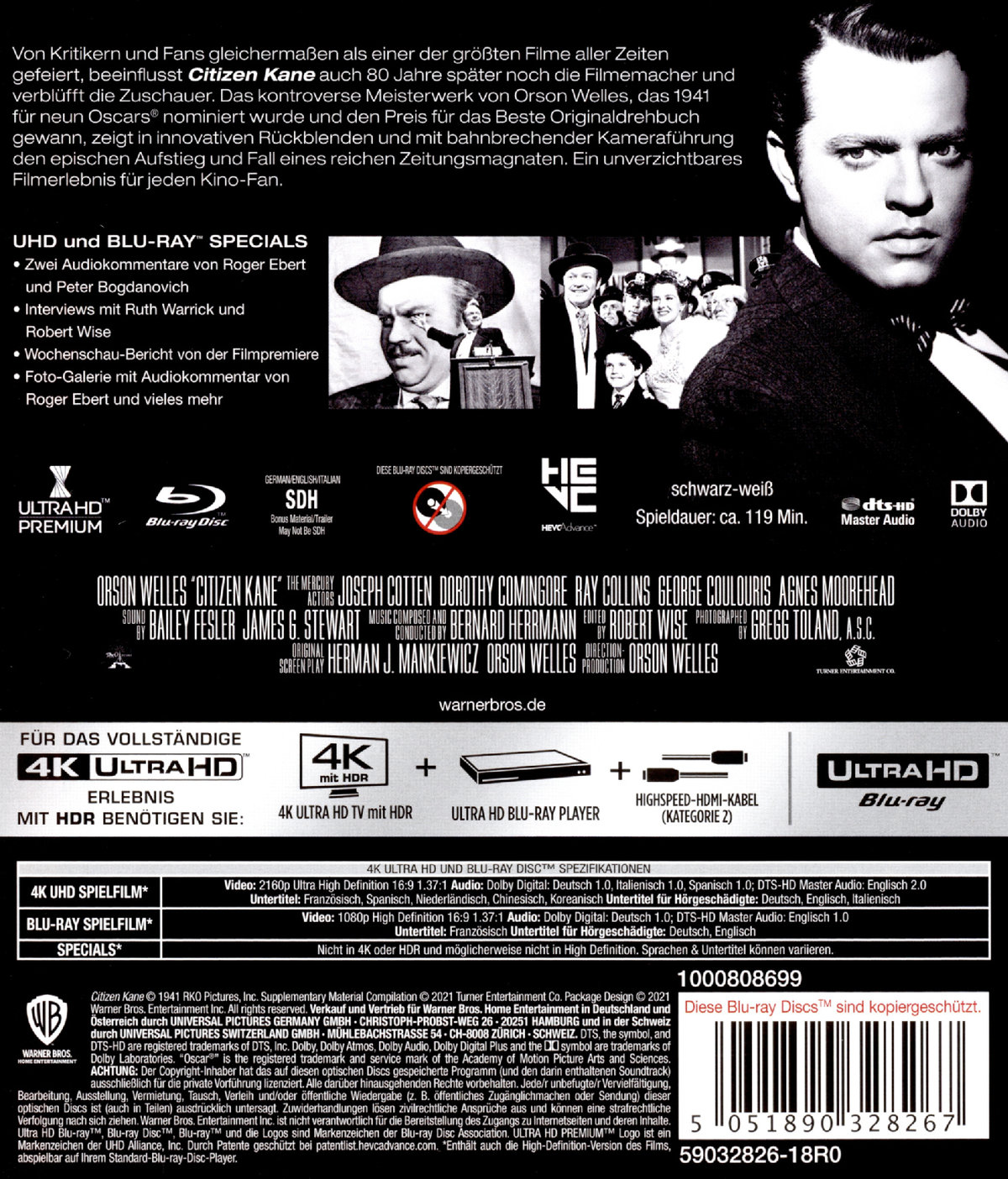 Citizen Kane (4K Ultra HD) Citizen Kane (4K Ultra HD)