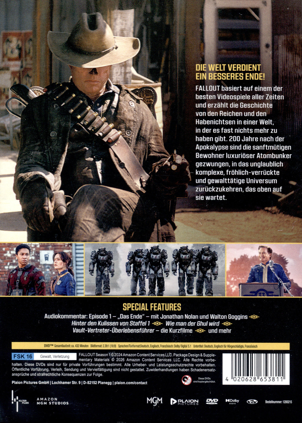 Fallout - Staffel 1  [3 DVDs]  (DVD)