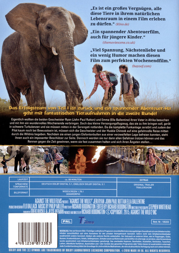 Kleine Helden, große Wildnis 2 - Against the Wild  (DVD)