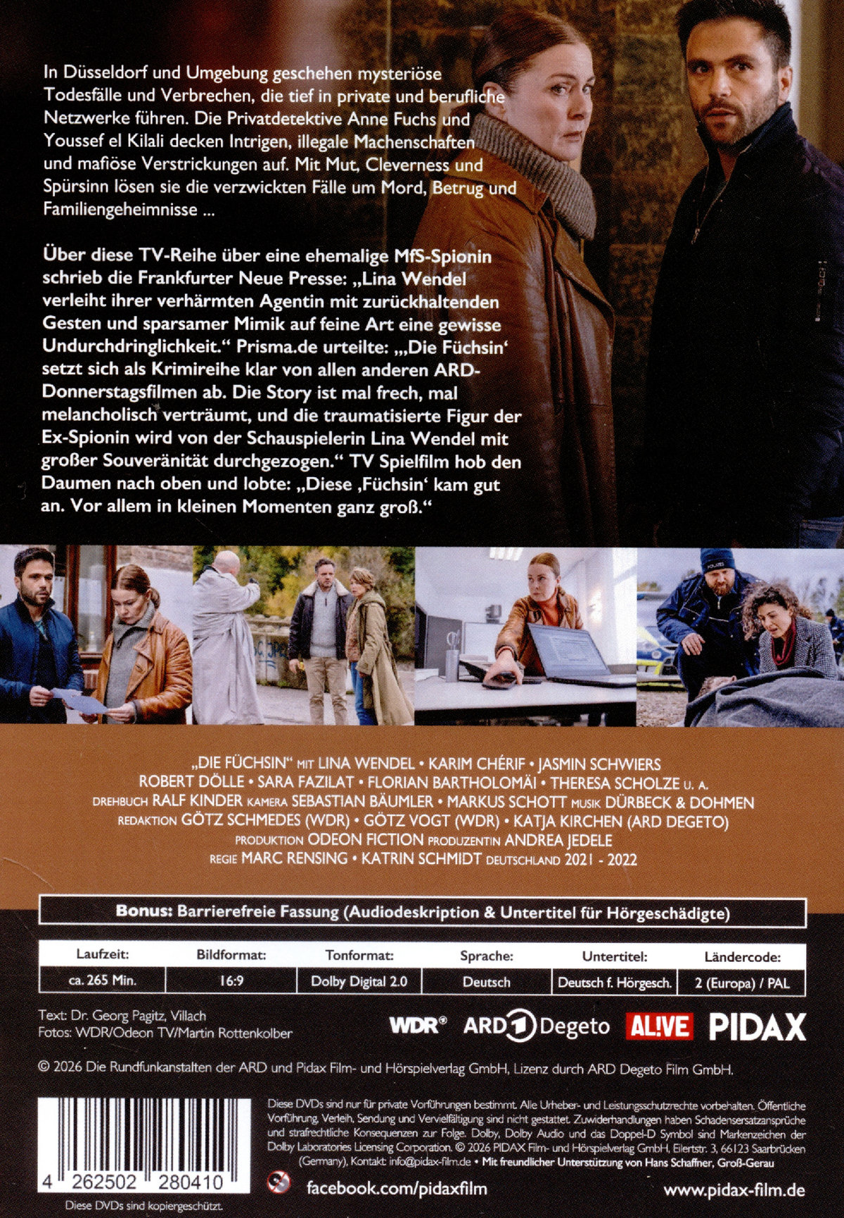 Die Füchsin, Vol. 3 / Drei Spielfilmfolgen der spannenden Krimireihe mit Lina Wendel  [2 DVDs]  (DVD)