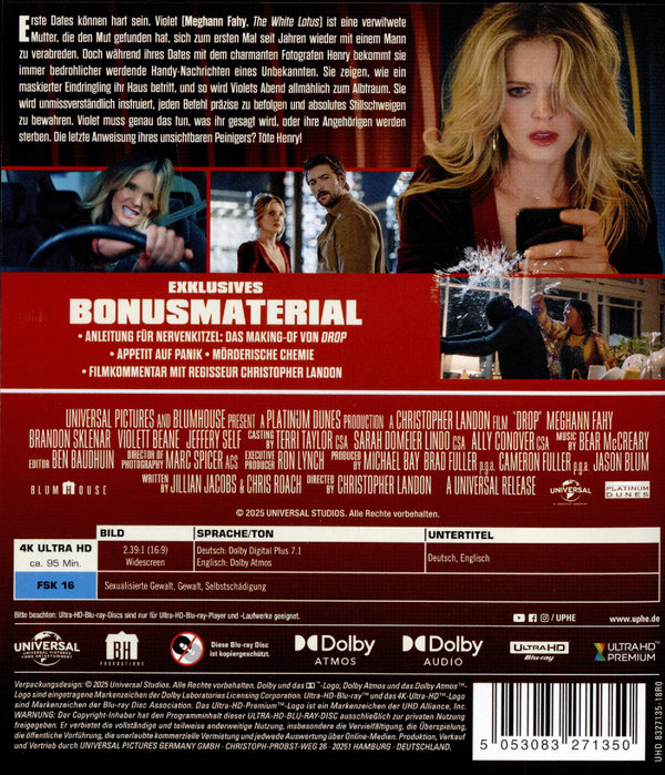 Drop - Tödliches Date  (4K Ultra HD) (+ Blu-ray)