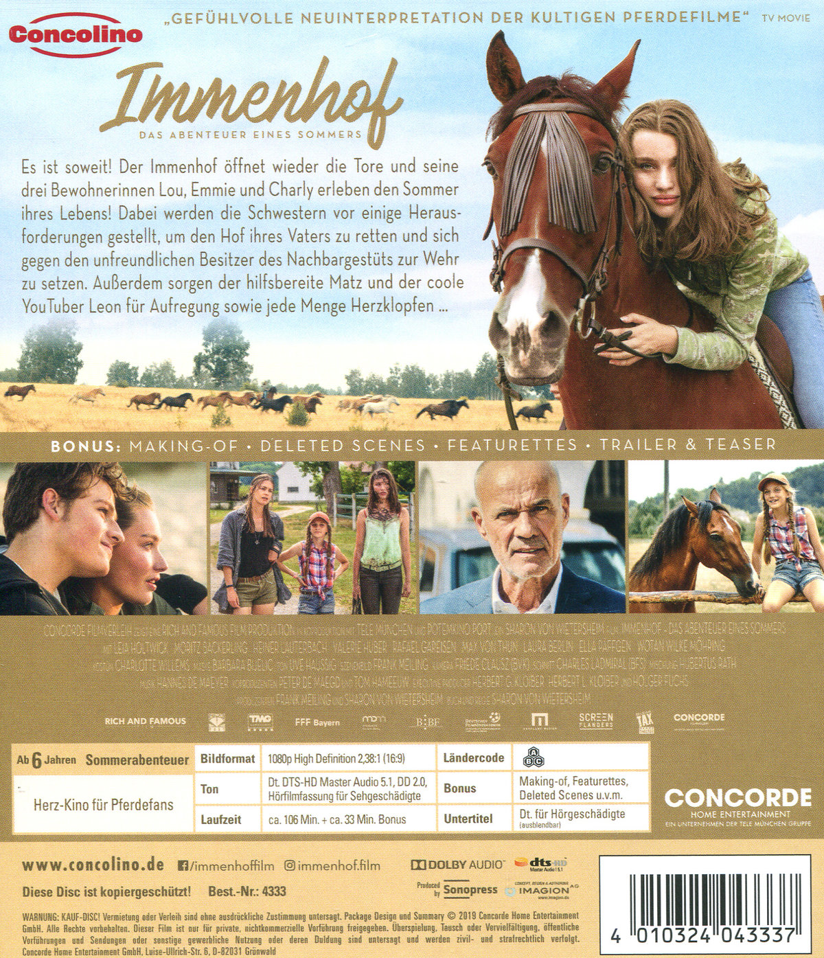 Immenhof - Das Abenteuer eines Sommers  (Blu-ray Disc)