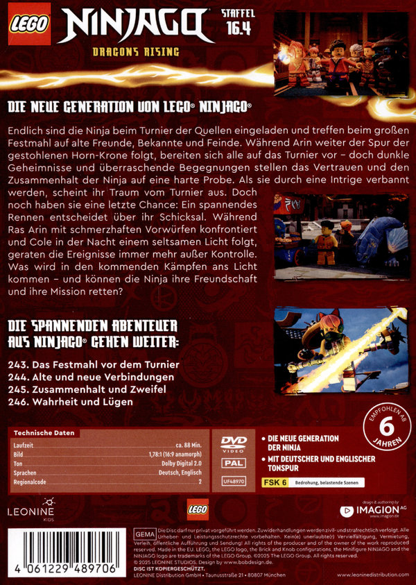 LEGO Ninjago - Staffel 16.4  (DVD) LEGO Ninjago - Staffel 16.4  (DVD)