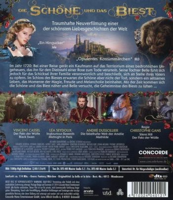 Schöne und das Biest, Die (blu-ray)