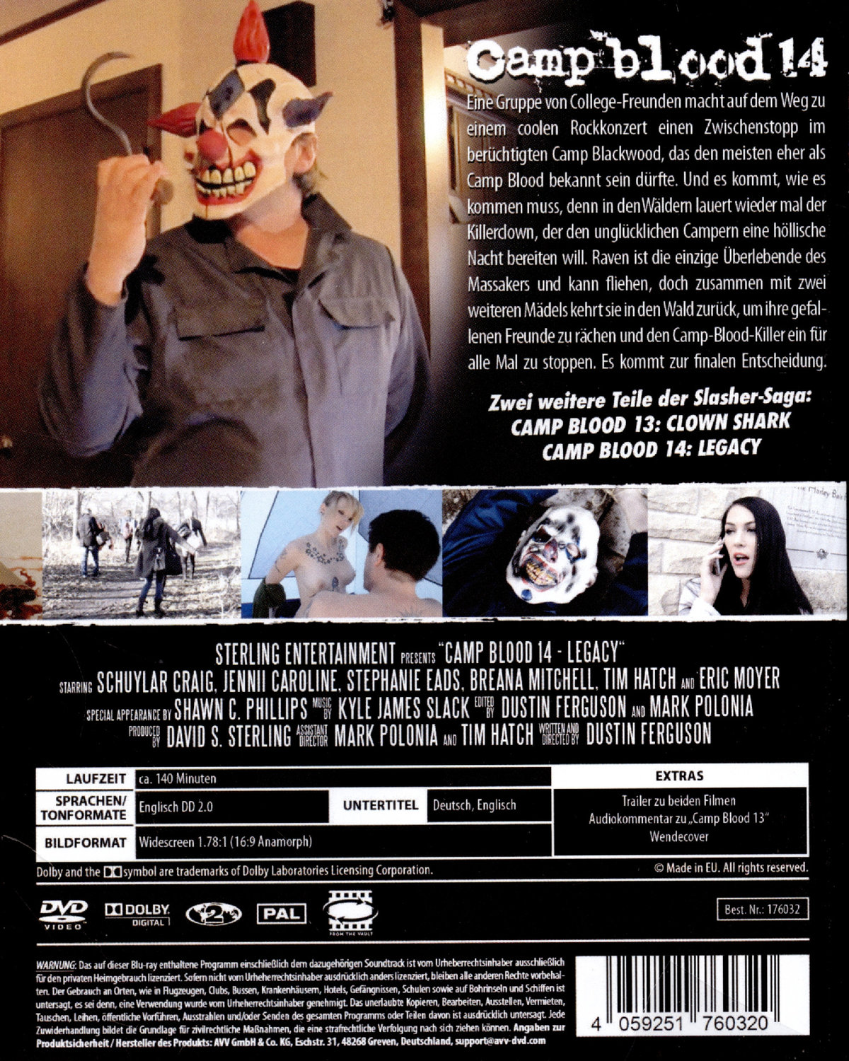 CAMP BLOOD 14 - LEGACY (O.m.U.) - FROM THE VAULT #69 - Double Feature - COVER B  (DVD)