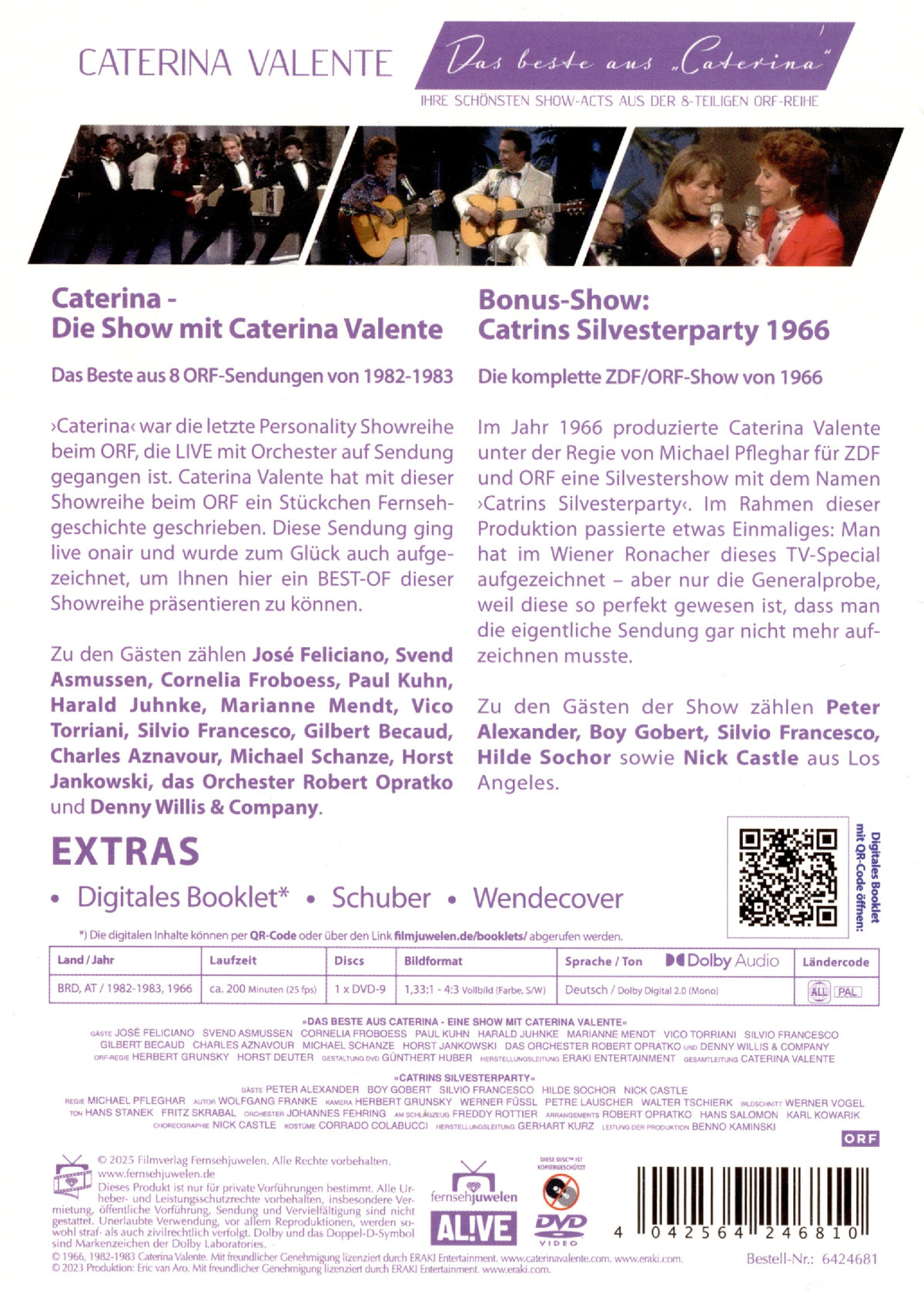 Caterina - Die Show mit Caterina Valente (das Beste aus 8 ORF-Sendungen von 1982-1983)  (DVD)