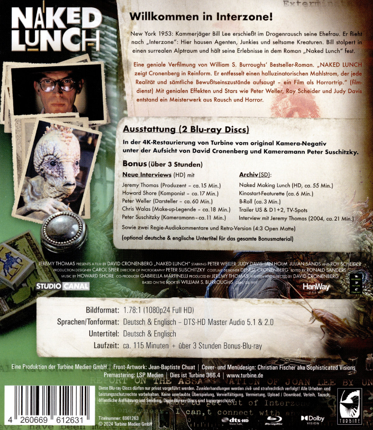 Naked Lunch  (Blu-ray Disc)