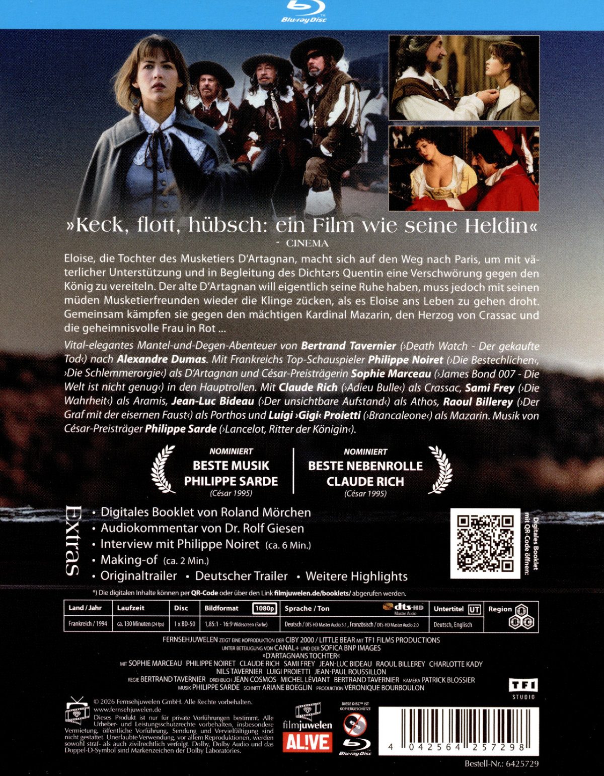 D'Artagnans Tochter (Filmjuwelen)  (Blu-ray Disc)