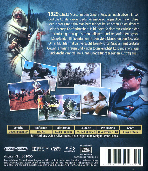 Omar Mukhtar - Der Löwe der Wüste  (Blu-ray Disc)