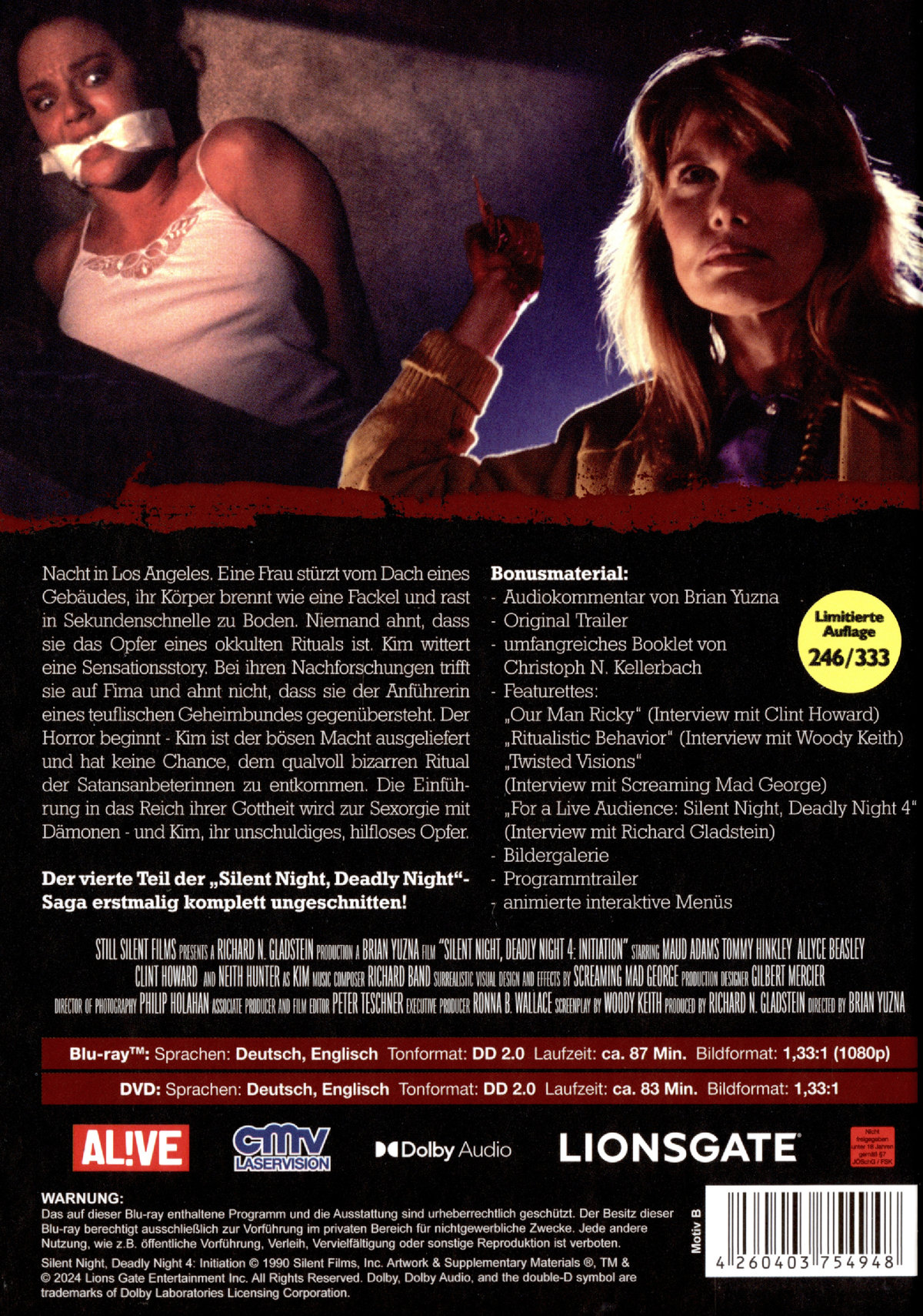 Silent Night, Deadly Night 4: Initiation - Uncut Mediabook Edition  (DVD+blu-ray) (B)
