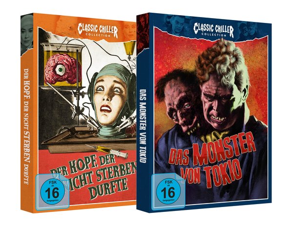 KOPF, DER NICHT STERBEN DURFTE / DAS MONSTER VON TOKIO - CLASSIC CHILLER COLLECTION BUNDLE # 5 - Limited Edtion (+ 2 Hörspiel-CDs)  [2 BRs]  (Blu-ray Disc)