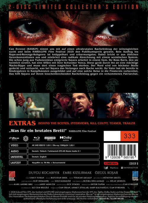 Sayara - Revenge is Darkness - Uncut Mediabook Edition  (4K Ultra HD+blu-ray) (B)