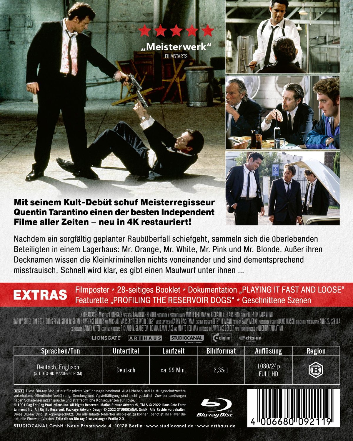 Reservoir Dogs - Uncut Edition (blu-ray)