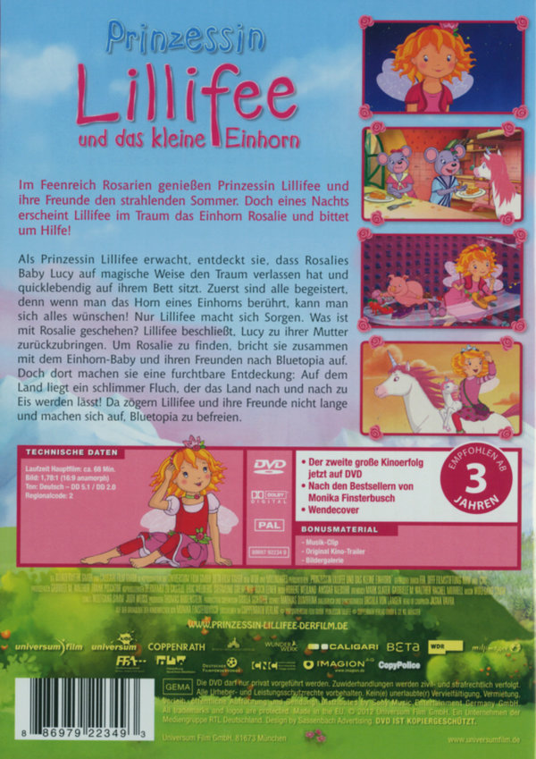 Prinzessin Lillifee und das kleine Einhorn  (DVD)