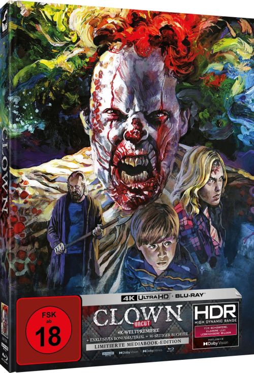 Clown - Uncut Mediabook Edition  (4K Ultra HD+blu-ray) (A)