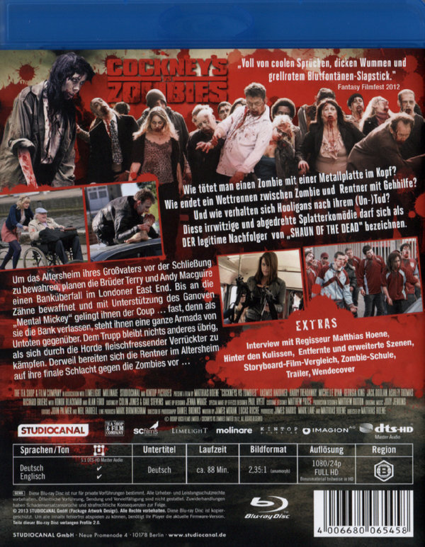 Cockneys vs Zombies (blu-ray)